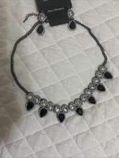 NWT Charming Charlie Rhinestone Necklace, Earrings, Nwt