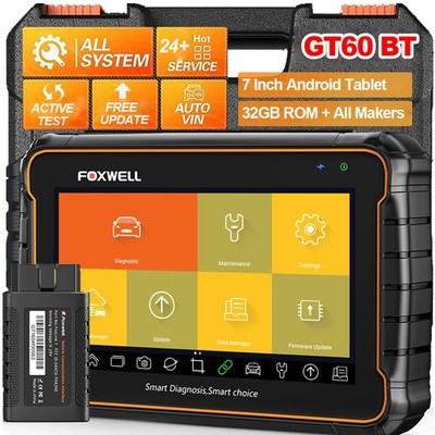 FOXWELL GT60 Car Diagnostic Tool OBD2 Scanner ALL System Bluetooth TPMS DPF ABS