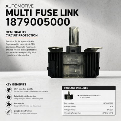 Reliable Heavy-Duty Robust Stable Durable High-Current Fuse fits Hyundai and Kia