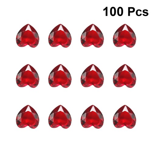 10 Pcs Rubinglas Tischgesellschaft Valentinstag Ornament Tischdekoration