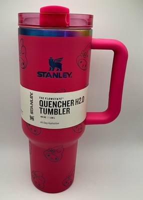 40oz  Pink STANLEY QUENCHER H2.0 Tumbler w/Straw with Character Engraving