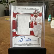 2022 Panini National Treasures Collegiate /99 Bailey Zappe #86 Auto RPA SP 