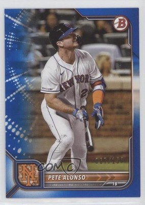 2022 Bowman Blue Border 67/150 Pete Alonso #87 0bg8