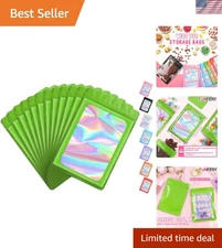 Elegant 100 Pcs Resealable Holographic Bags - Clear Food & Jewelry Packaging