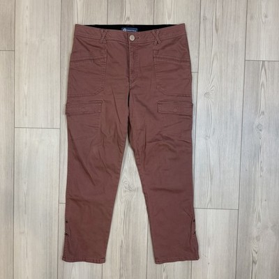 Democracy ''Ab''solution High Rise Roll Cuff Cargo Utility Pants Size Rose 14