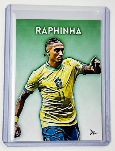 Raphinha Limited Edition Artist Signed "Brazil" Trading Card 2/10