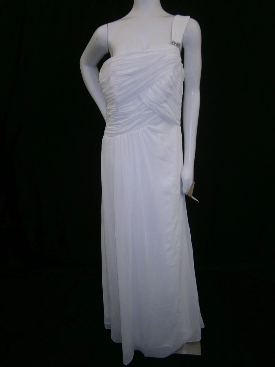 open lace back dress Alexius One Shoulder Knit Maxi Dress / Ivory | Meshki