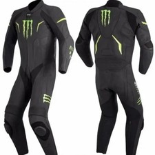 TUTA PELLE UOMO RACING 1 PEZZO MOTO GP BIKER NUOVA