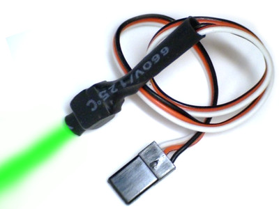 Grünlichtmodul für 2 mm Glasfaserstreifen