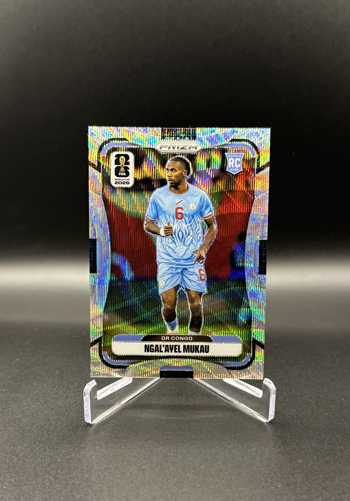 2026 Panini Prizm Fifa World Cup - Ngal'ayel Mukau #463 Wave Prizm
