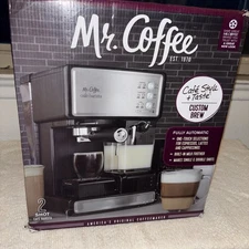 Mr. Coffee Café Barista, Espresso Maker. Custom Brew, 2-shot BVMC-ECMP1000. New