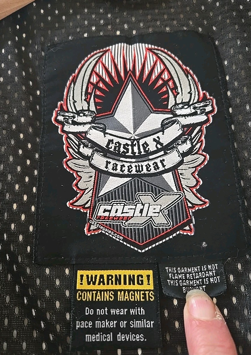 Castle X Incline Racing Snowmobile Jacket  Men’s Large  Black/orange  thumbnail 10