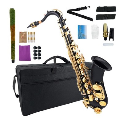 Tenor Saxophone B Flat Tenor Sax Bb Tenor Saxophone Kit for Beginners with Case