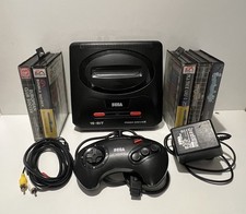 Sega Mega Drive 2 Console : Controller & 5 Boxed Games : Tested & Working