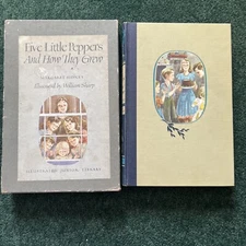 Five Little Peppers and How They Grew By M. L Sidney -1948 - Original Slip Case!