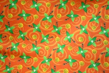 PALM TREES ON ORANGE - JUNGLE SAFARI FROM GENERAL FABRICS- 100 COTTON FABRIC