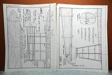 POTEZ 63 BALSA FREE FLIGHT MODEL AIRPLANE PLANS 28" WINGSPAN