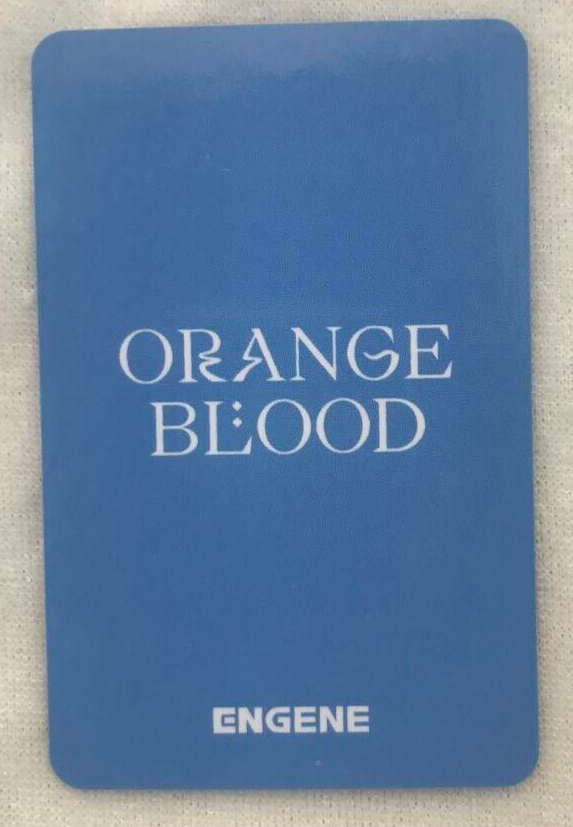 ENHYPEN JUNGWON ORANGE BLOOD Broadcast Officfial Photocard | eBay