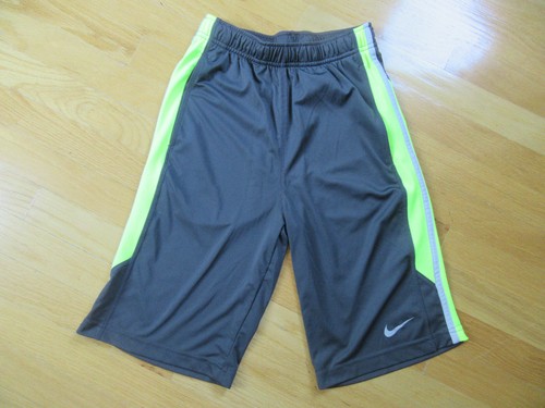 Lime Green Dri Fit Shorts Boys L Y12-13 