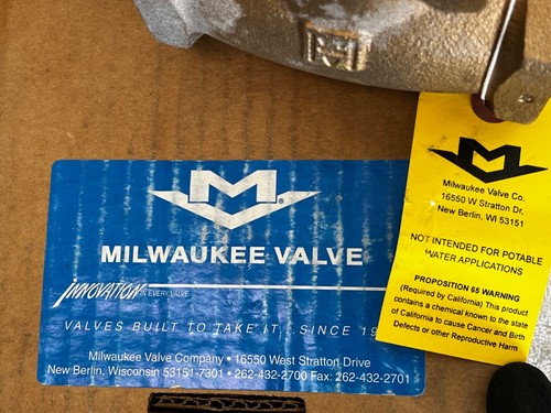 (Qty 2) Milwaukee Valve Swing Check Valve, Horizontal, 510T-200, 2 in - Picture 5 of 7