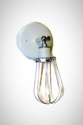 Simple Modern Industrial Caged adjustable porcelain socket wall sconce
