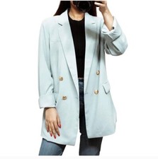 House Of Harlow 1960 Double Breasted Blazer Turquoise Green Size Small