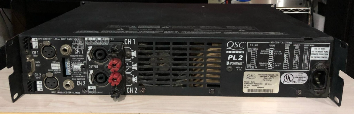 QSC PowerLight 2 PL218 2-Channel Power Amplifier | eBay