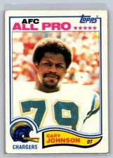 1982  Topps #232 Gary Johnson AFC All Pro CHARGERS
