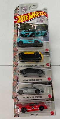 2021 Complete Set of 5 Hot Wheels 1:64 International Sports Cars