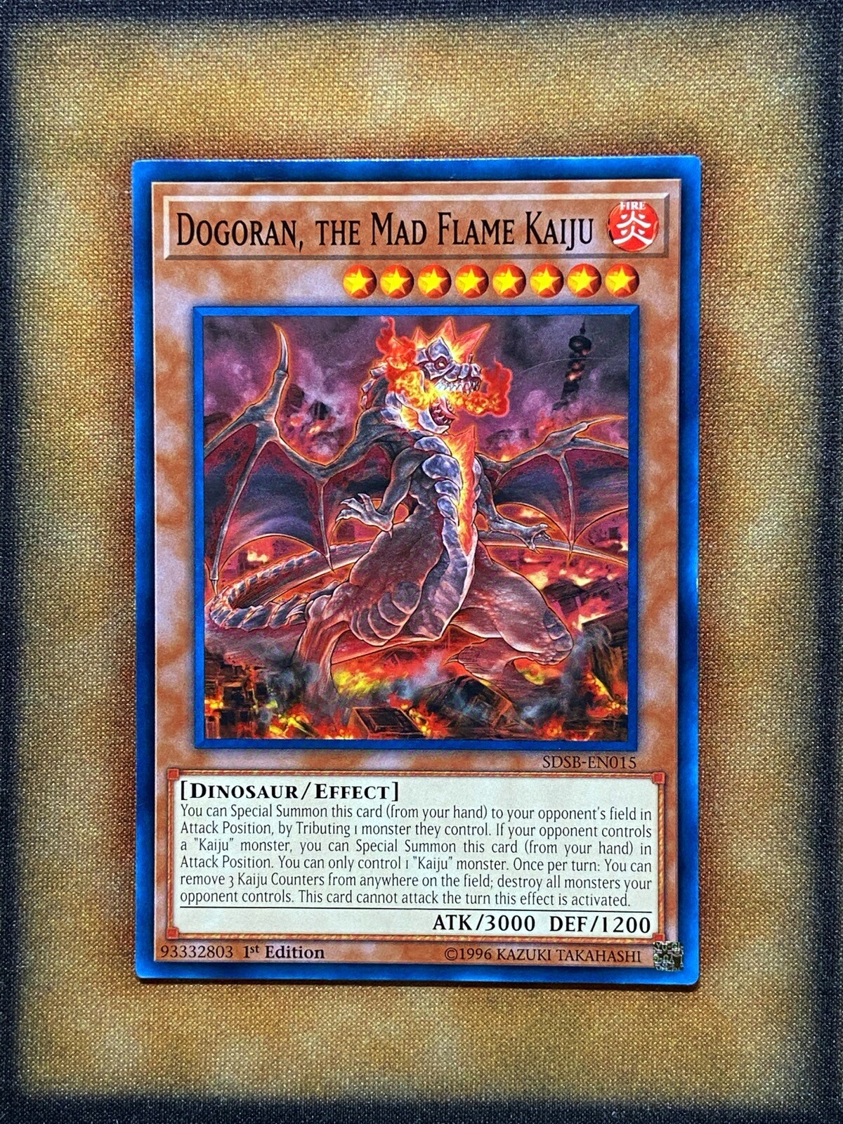 Yu-Gi-Oh! Dogoran, The Mad Flame Kaiju Card - SDSB-EN015 Common 1st Edition From Structure Deck: Soulburner