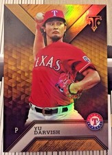 Yu Darvish 2016 Topps Triple Threads AMBER Parallel #'d 38/150 - TEXAS RANGERS