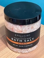 NEW EVOLUTION SALT CO HIMALAYAN PINK BATH SALT CITRUS 26 OZ STRESS RELIEVER