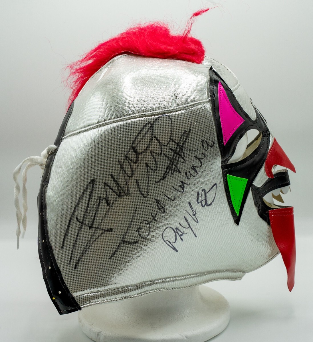 Psycho Clown Signed Lucha Libre Mask BAS COA AAA GCW MLW Wrestling