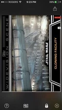 Topps Star Wars Digital Card Trader Cloning Facility Widevision Insert