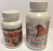 🔥 1-GALLOMIN 100 TAB- 1 Testodione- FOR ROOSTERS -🔥