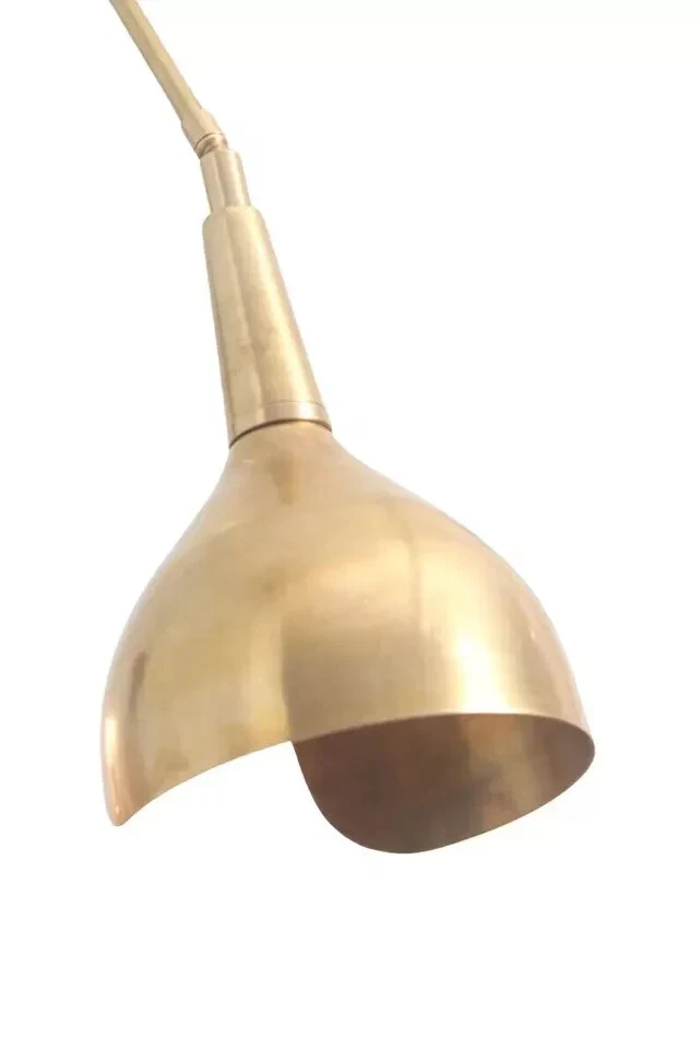 1 light Articulated Modern Wall Sconce Mid Century Patina Brass Wall Fixture A9 - Image 4 of 4
