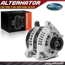 Alternator for Ford F-150 2015-2020 V8 5.0L 240 Amp 12 Volt CW 6-Groove Pulley