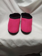 Memory Foam Slippers Women's Small 5-6 Pink Black