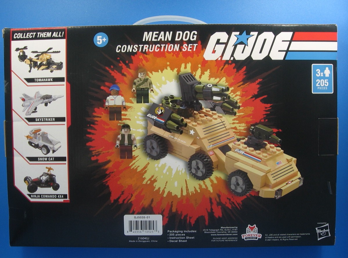 GI Joe Mean Dog Tank Construction Set Hardball Duke Figures