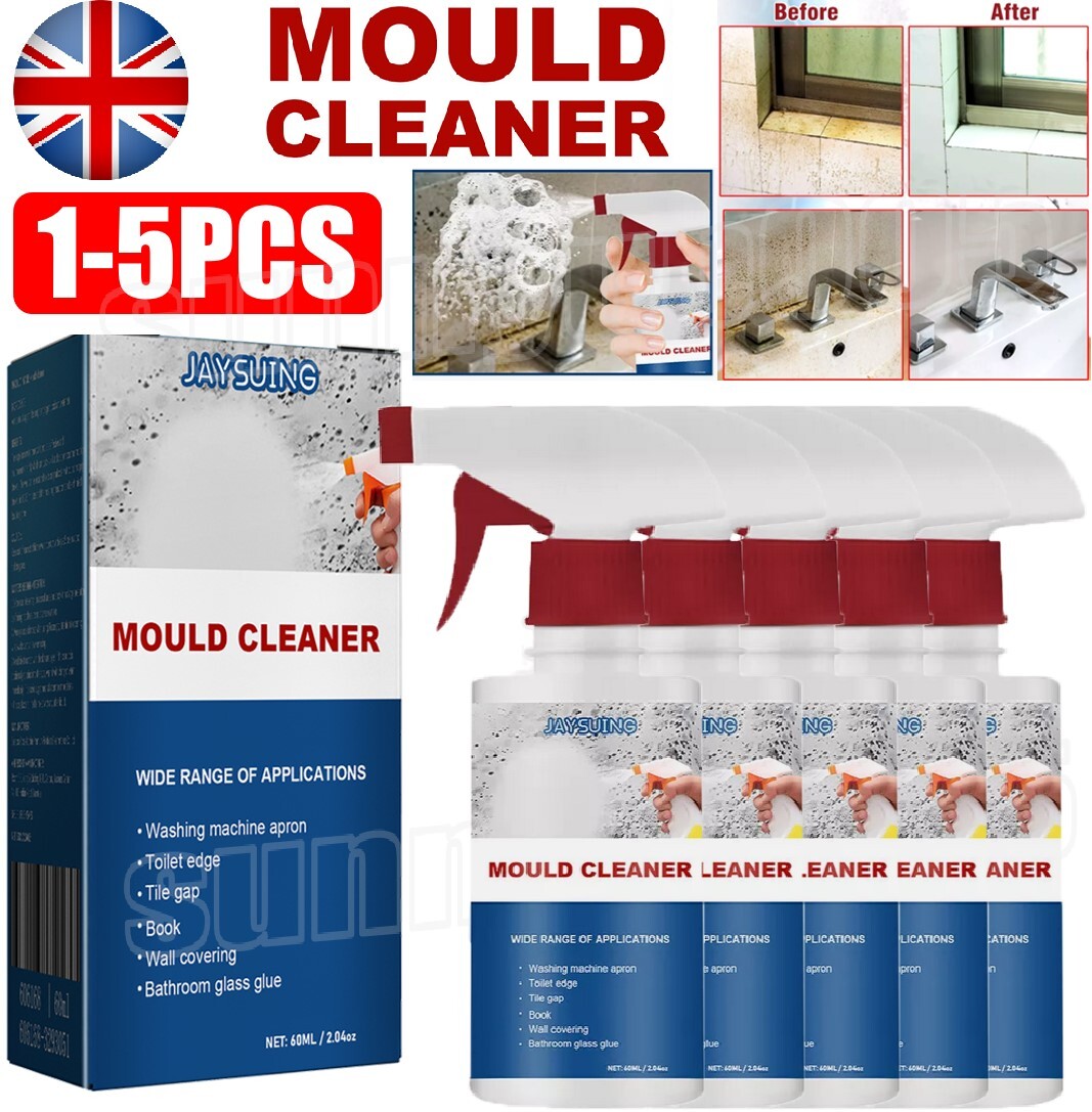 1-5X 60ml Anti-Mould Cleaning Foam Spray Effective Mould Remover Mildew Cleaner