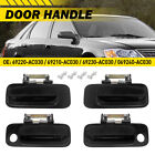 Outside Door Handle Set 4 For 2000-2004 Toyota Avalon Non Painted Front & Rear