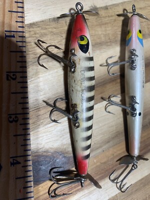 Leurres De Pêche Vintage Smithwick Cheval Diable En Bois - Très Anciens, Lot