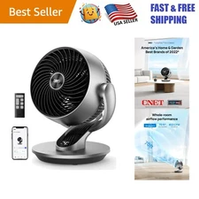 Smart 13-Inch Oscillating Fan with Remote Control - Whisper-Quiet Air Circulator