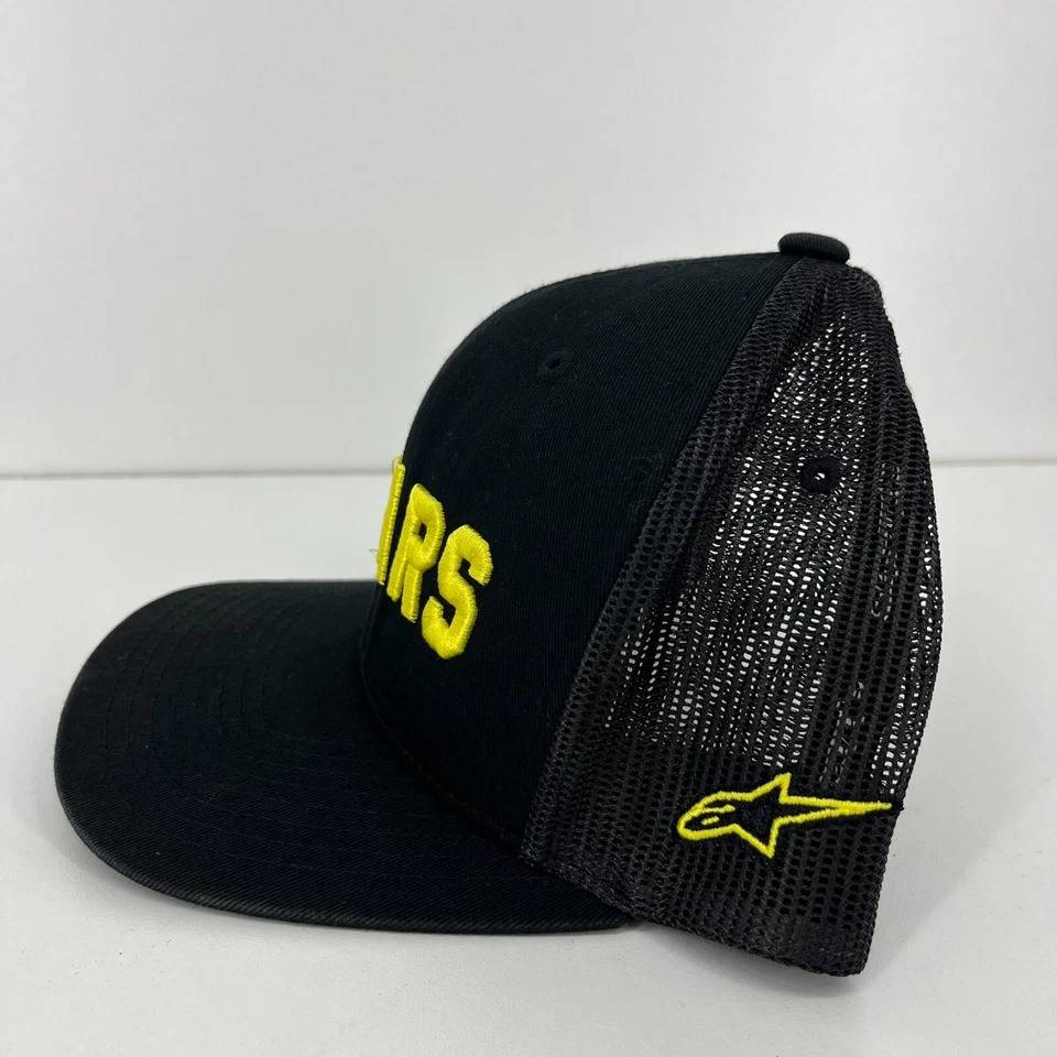 Gorra Alpinestars Snapback Para Hombre Talla Única Negra Camionero Malla Espalda Logo Carreras Foto 4 de 4