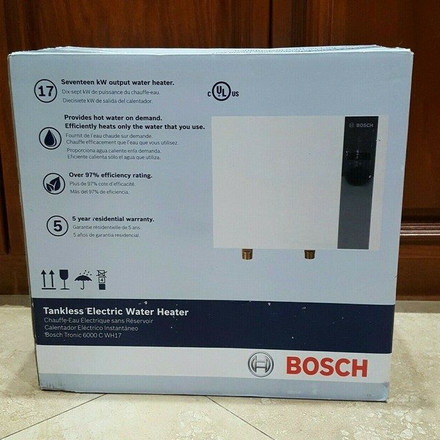 Bosch Electric Water Heater 17 Kw 220 240 Volt 2 6 Gpm Whole House