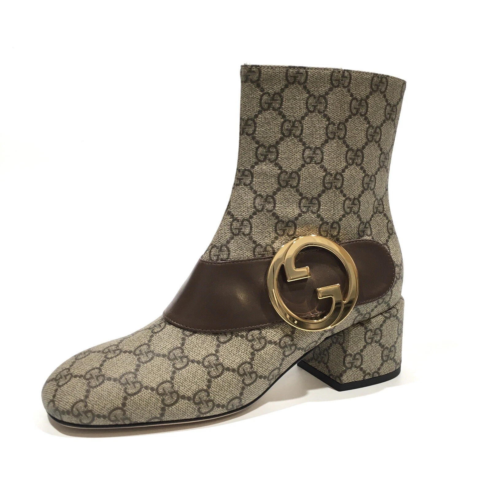 BOTTES GUCCI BLONDIE GG SUPREME / LOGO MÉTAL   FEMME US 8   NEUF