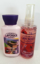 BBW French Lavender  Honey Lotion  Fragrance Mist Travel Size x2pc SET 3oz