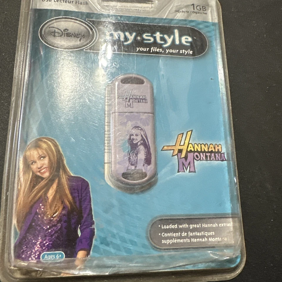 Hannah Montana 1gb usb flash drive Bracelet. Rare - NIP - Loaded W/ HM CONTENT - Image 4 of 4