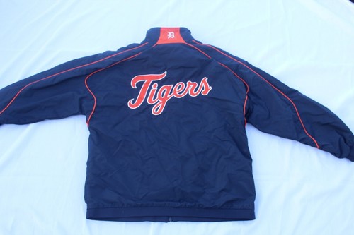 Vintage Detroit Tigers Youth 14/16 Majestic Bomber Windbreaker Dugout Jacket Y2K - Picture 6 of 6