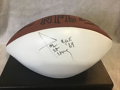 JOE PERRY #34 HOF 69 Autographed Wilson Full Size Football San